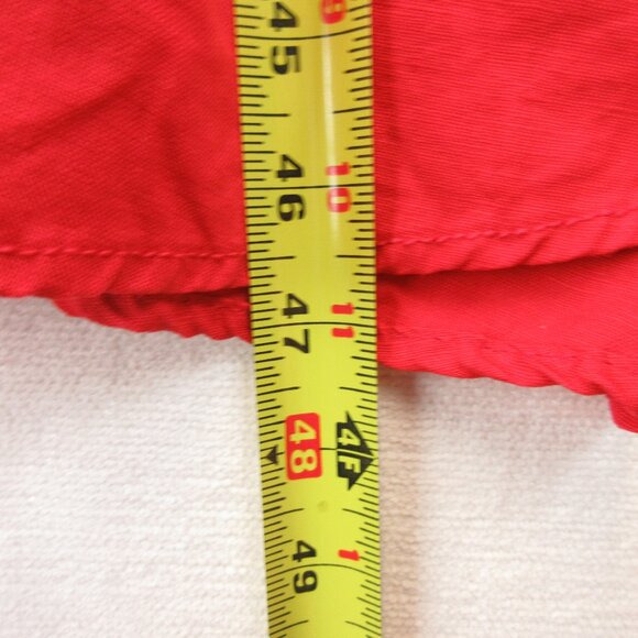 Cynthia Rowley Red Linen Midi Dress Size 6 - Picture 12 of 13